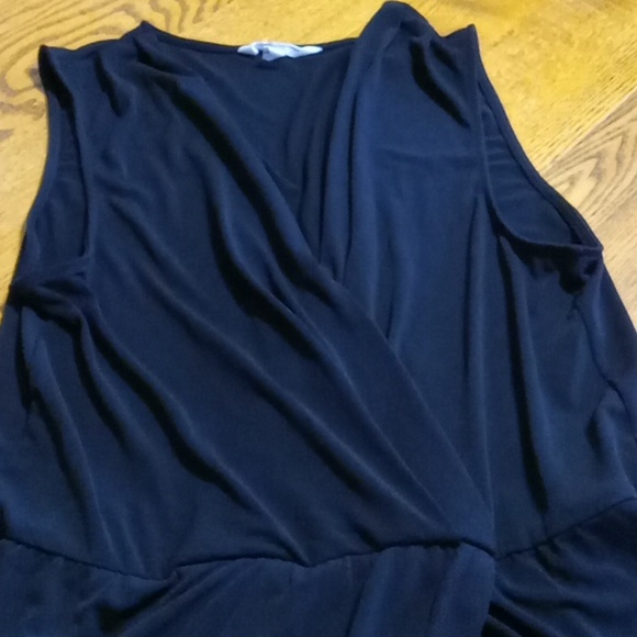 BCBGENERATION Women LARGE ROMPER Preowned BLACK Casual Summer Spring Used - Picture 4 of 6